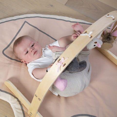 Childhome: drewniana rama na zabawki Baby Gym Natural - Noski Noski