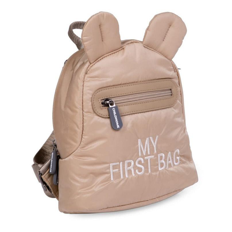 Childhome: mini plecak pikowany My First Bag Beige - Noski Noski