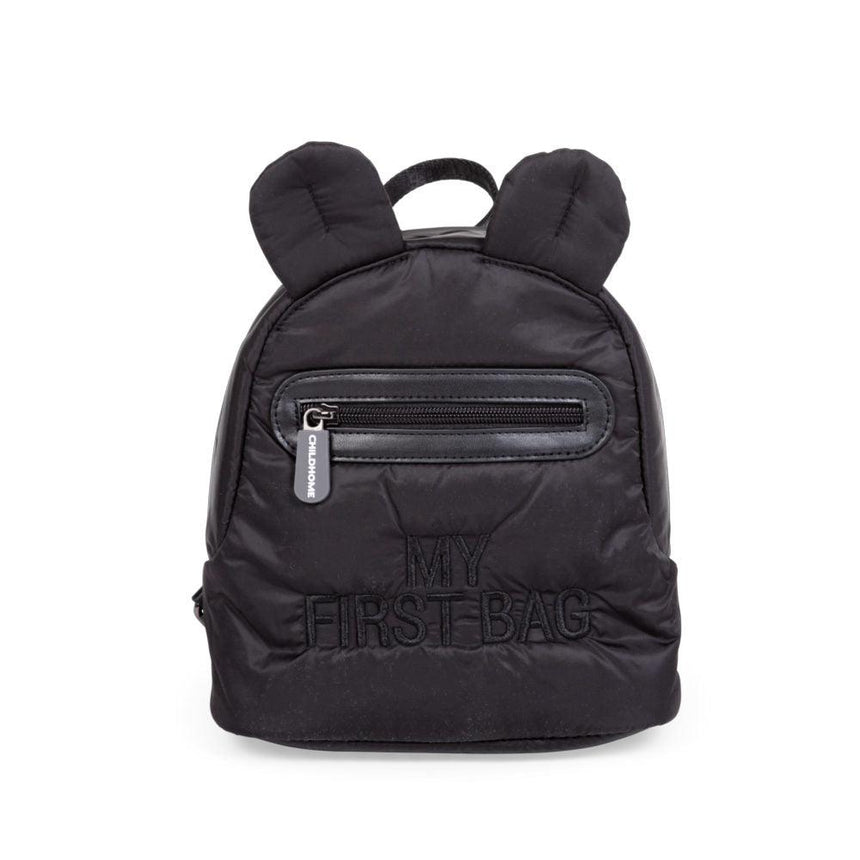 Childhome: mini plecak pikowany My First Bag Black - Noski Noski