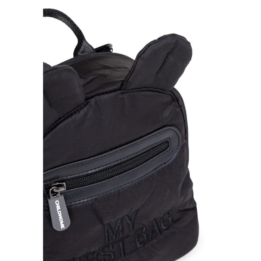 Childhome: mini plecak pikowany My First Bag Black - Noski Noski