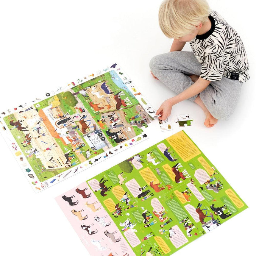 CzuCzu: puzzle obserwacyjne Stadnina Koni 84 el. - Noski Noski