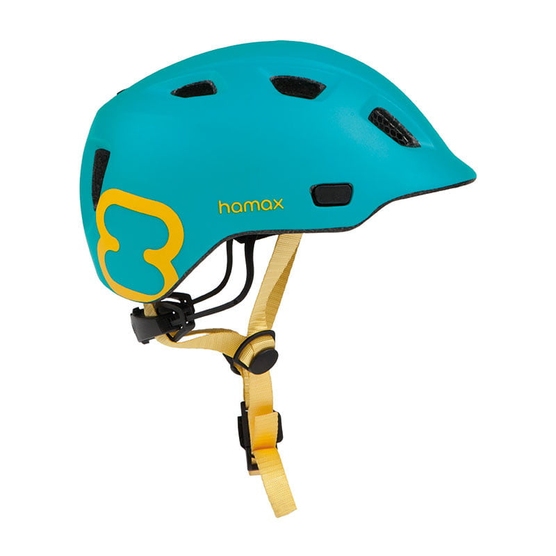HAMAX - Children's helmet 47-52 - Turquoise/Yellow