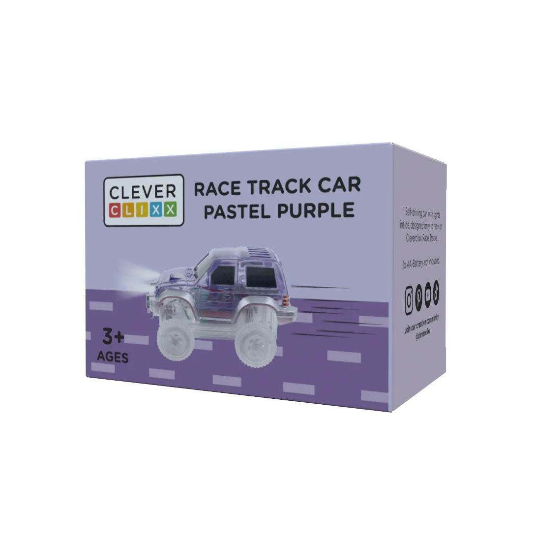 Cleverclixx - Race Track Car Pastel Purple