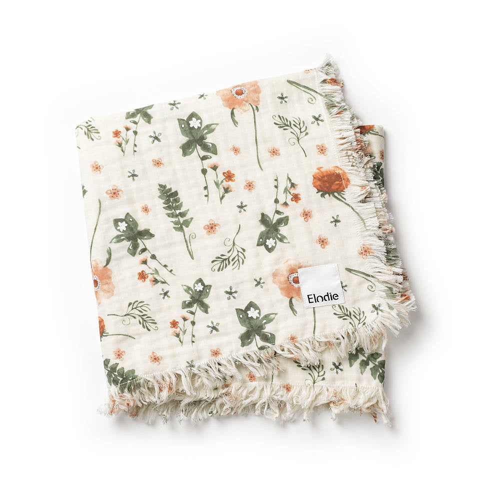Detalles de Elodie - Manta de algodón - Meadow Blossom