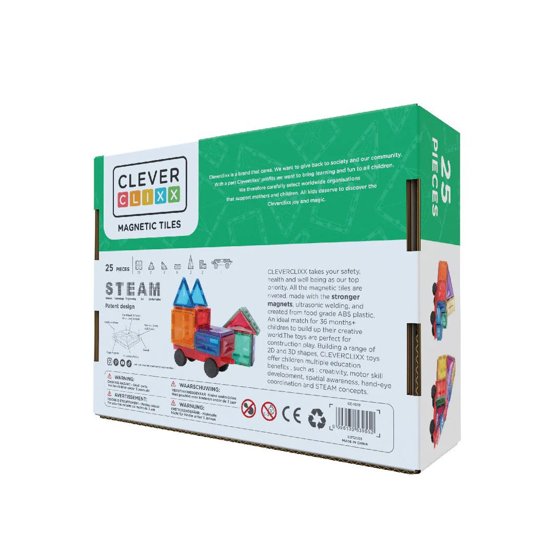 Cleverclixx - Les roues emballent des blocs magnétiques intenses - 25 El.