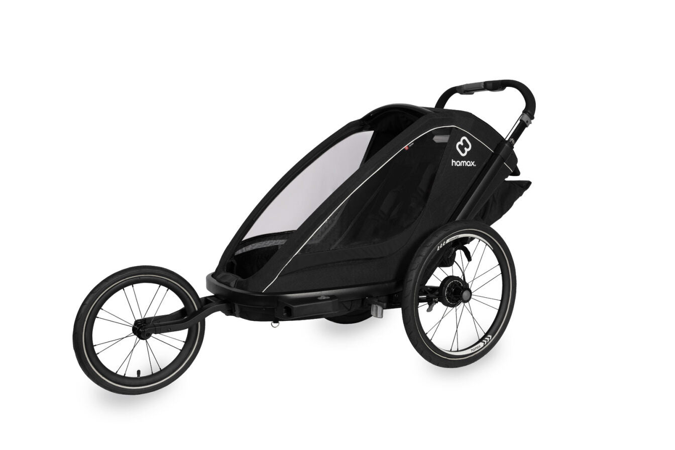 HAMAX - bicycle trailer Breeze One with a running kit - Black