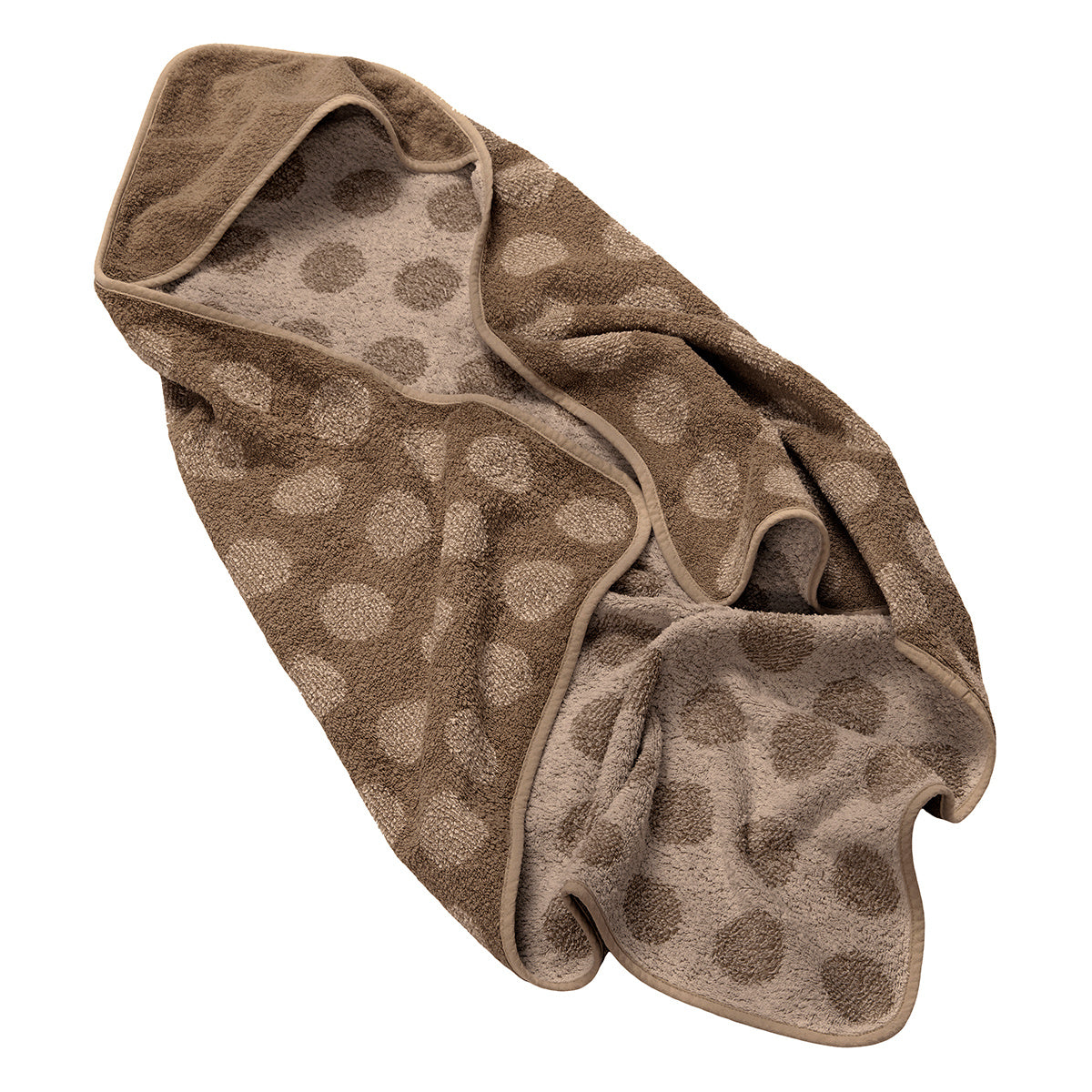 Leander: una toalla con capucha, marrón