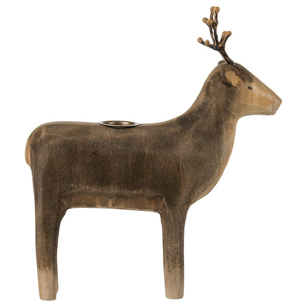 Maileg: dekoracja bożonarodzeniowa świecznik Reindeer Large