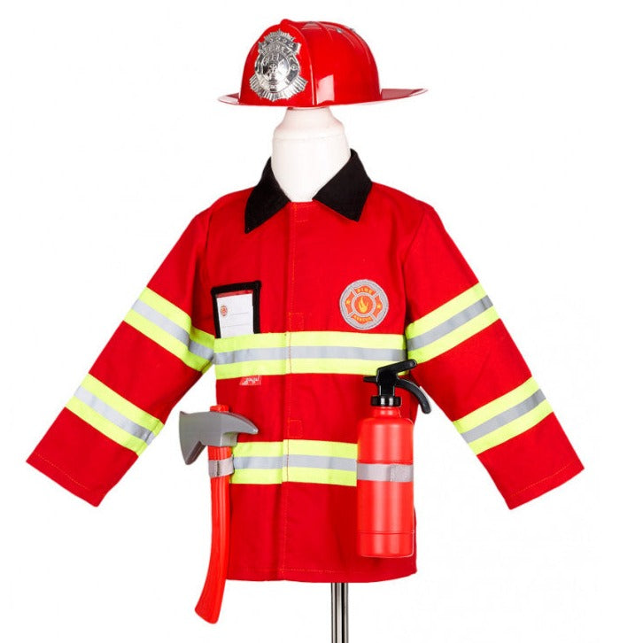 Souza!: A firefighter costume with a helmet and accessories 4-7 years old