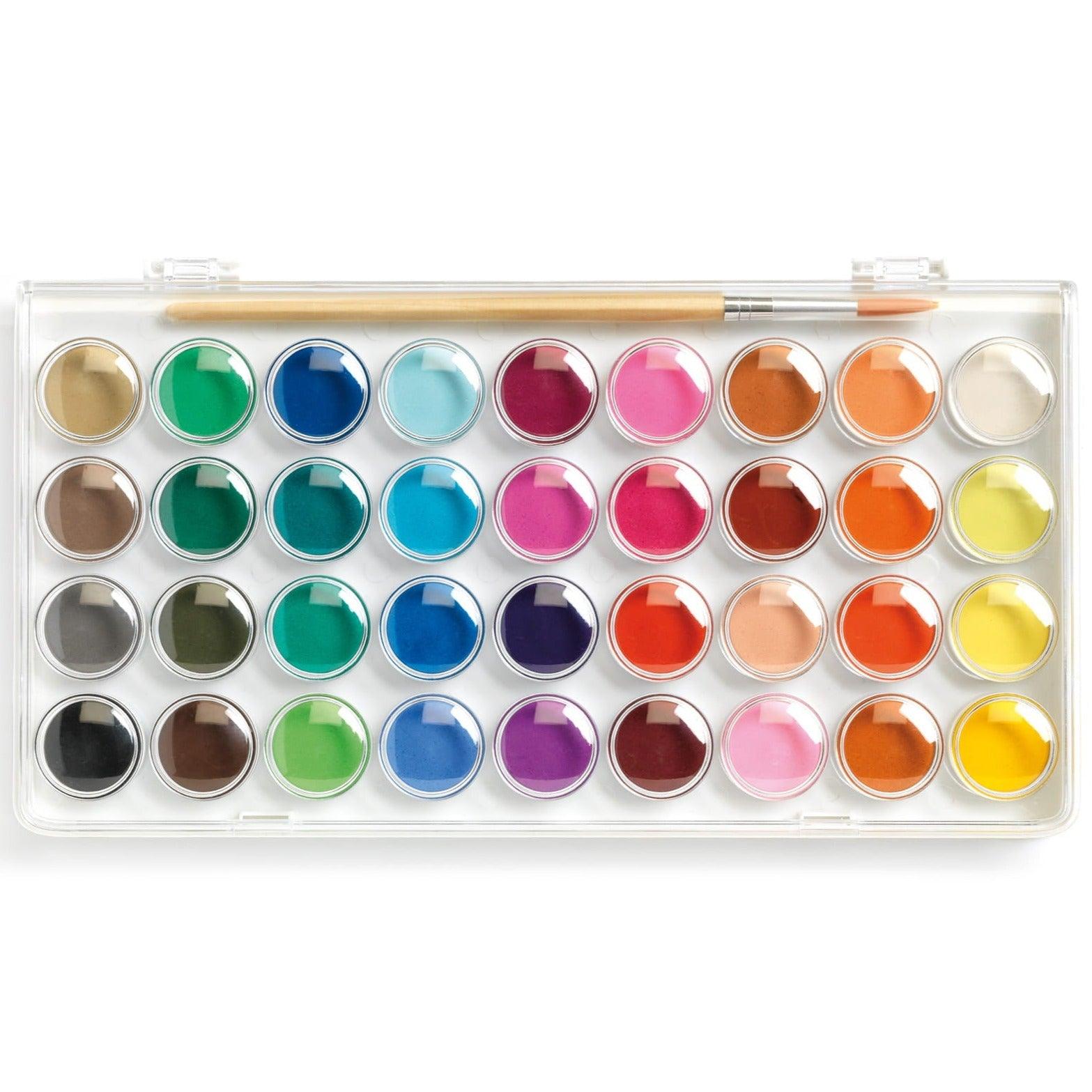 Djeco: farby gwasze klasyczne 36 kolorów - Noski Noski