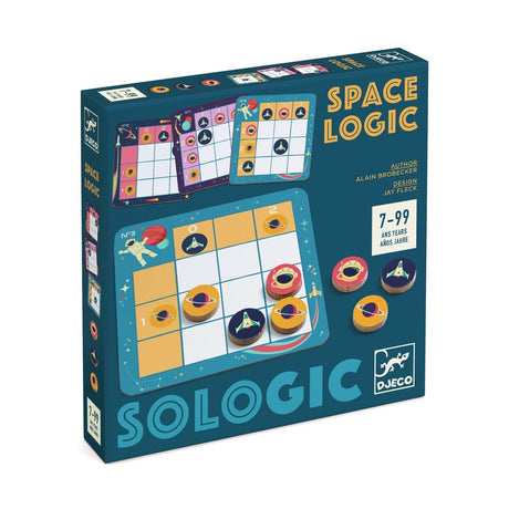 Gra dla dzieci Djeco Kosmos: logiczne Sudoku, 40 wyzwań rozwijających myślenie i koncentrację.