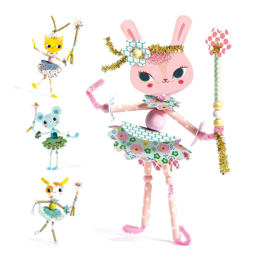 Djeco: zestaw artystyczny do nawlekania wróżki My Fairies - Noski Noski