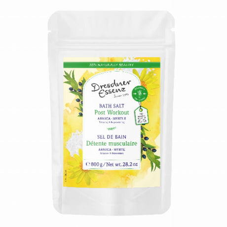 Dresdner Essenz: potreningowa sól do kąpieli Arnika & Mirt Post Workout 800 g - Noski Noski