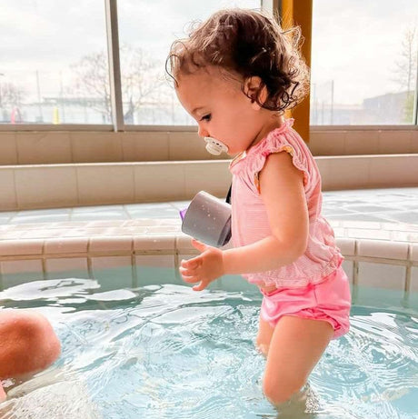 Strój kąpielowy dla dziewczynki Ducksday Tankini z UV, 9-12 M, wygodny, modny i ochronny kostium dla dzieci.