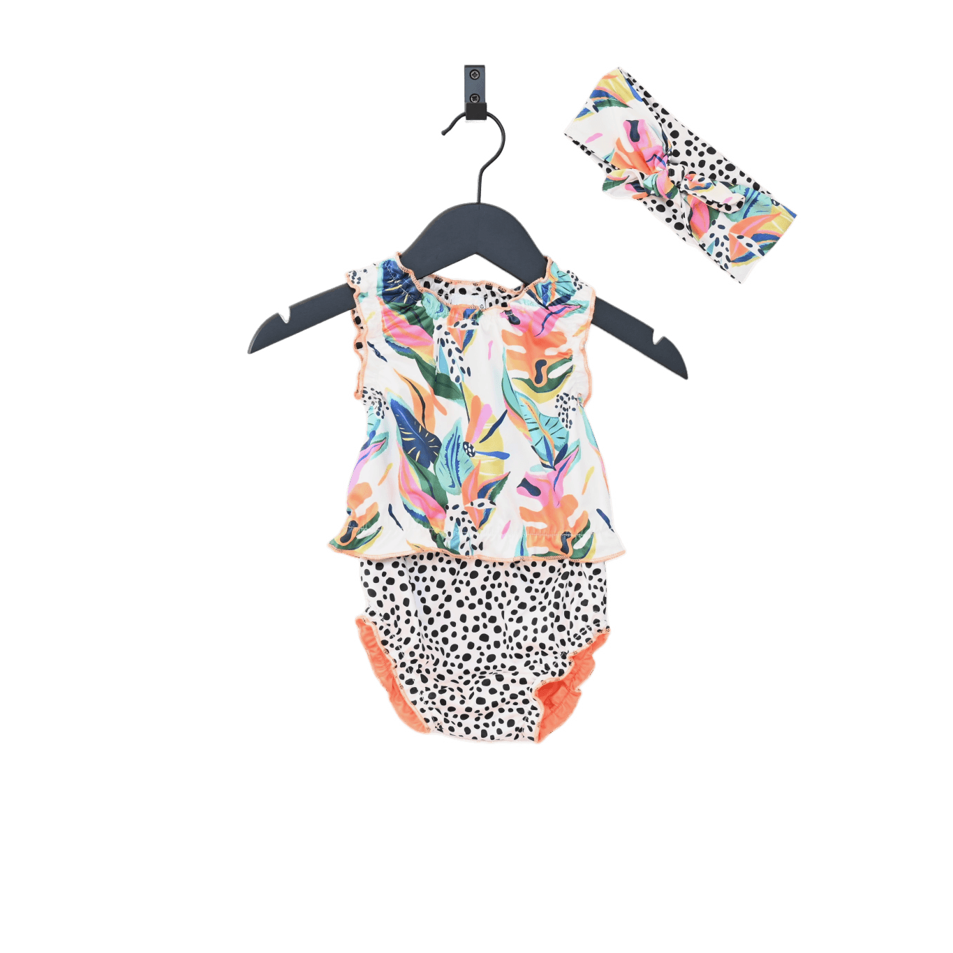 Ducksday: strój kąpielowy Tankini + Opaska Girl UV 80 9-12 M - Noski Noski