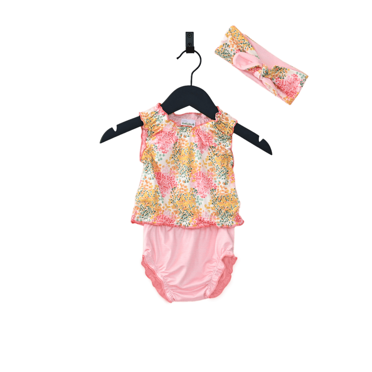 Ducksday: strój kąpielowy Tankini + Opaska Girl UV 86 12-18 M - Noski Noski