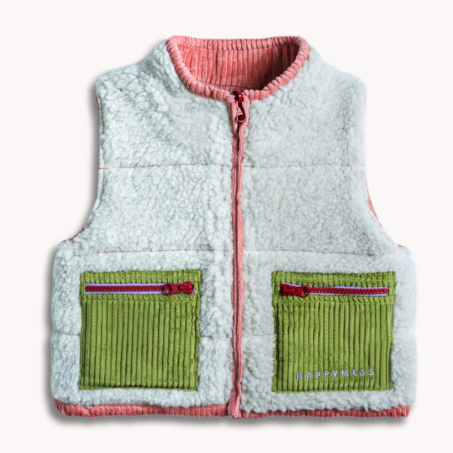 HAPMYSS: Double -sided Merino vest