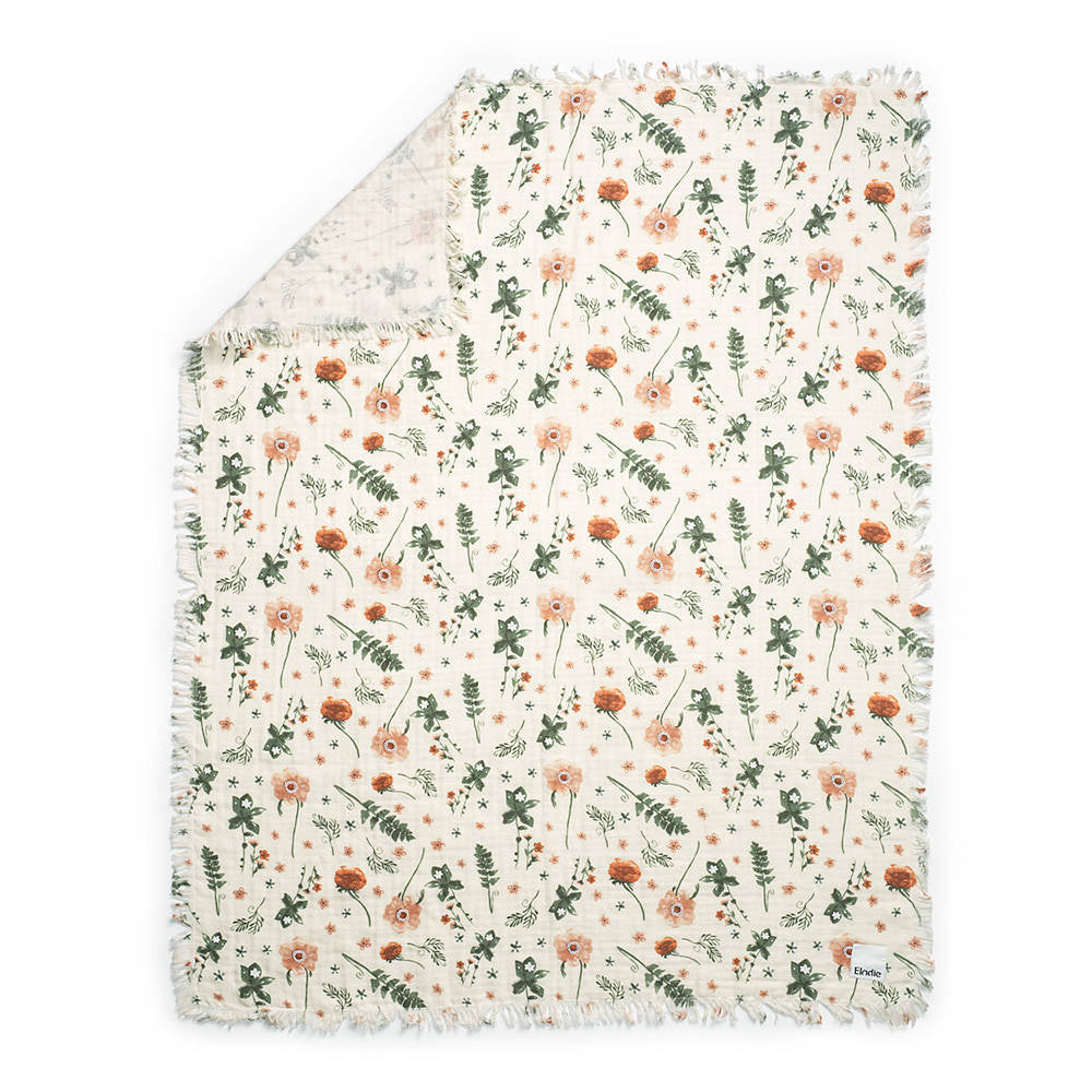 Detalles de Elodie - Manta de algodón - Meadow Blossom