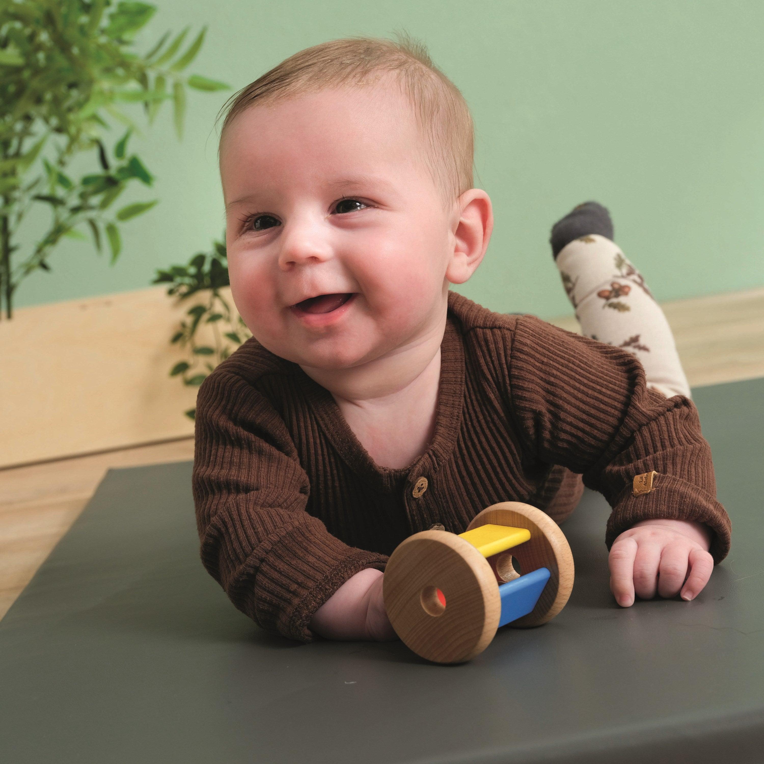 Educo: grzechotka dla niemowląt Rattle the Cylinder Montessori - Noski Noski