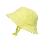 Kapelusz Bucket Elodie Details Sunny Day Yellow SPF 30 dla 2-3 latka, wiązany, wygodny i stylowy na lato.