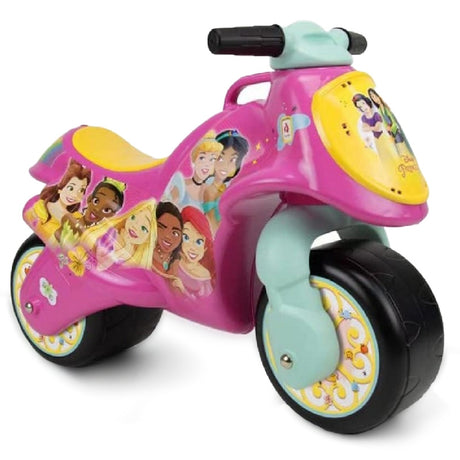 Pchacz dla dzieci Injusa Księżniczki Disneya, jeździk motocykl dla dziewczynki, idealny prezent zapewniający radosną zabawę.