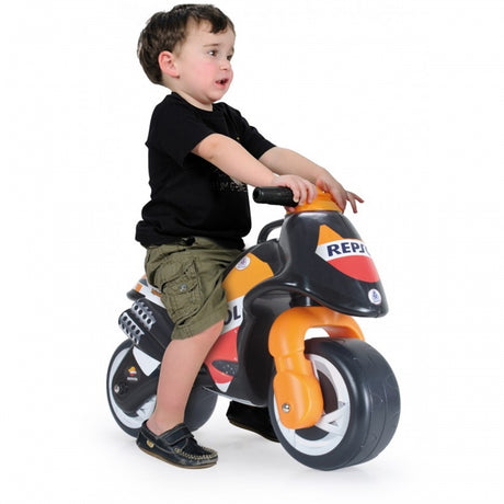 Chodzik dla dziecka Injusa Repsol - stabilny motor biegowy pchacz z przednim skrętnym kołem dla maluchów stawiających pierwsze kroki