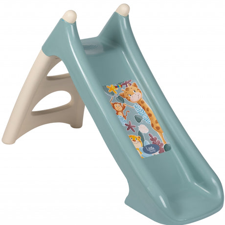Zjeżdżalnia dla dzieci Smoby Little Niebieska 90 cm, gładka i bezpieczna, idealna do zabawy dla maluchów.