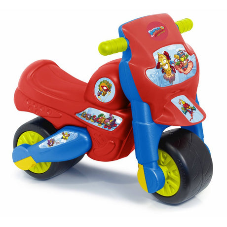 Motorek dla dzieci Feber Superzings na akumulator z klaksonem i szerokimi kołami - bezpieczeństwo i radość jazdy.