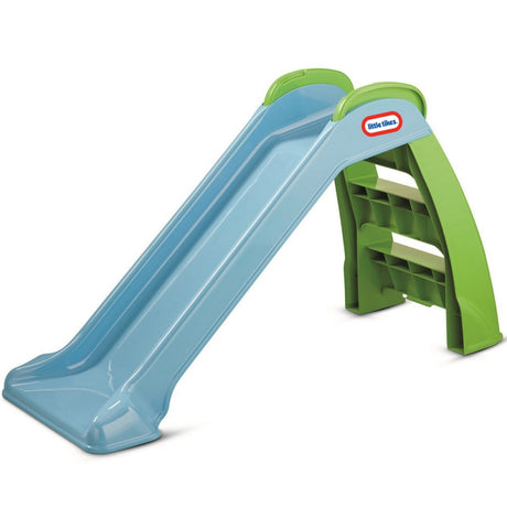 Niebieska zjeżdżalnia dla dzieci Little Tikes First Slide 95 cm, bezpieczna, trwała i stabilna, idealna dla maluchów.
