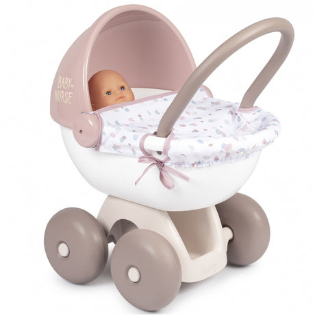 Wózek dla lalek Smoby Baby Nurse, idealny towarzysz zabaw dla małych opiekunek, naśladujących dorosłych.