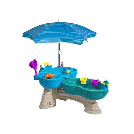 Dwupoziomowa piaskownica z basenem wodnym Step2 Laguna, idealna piaskownica dla dziecka oferująca kreatywną zabawę dla dzieci.