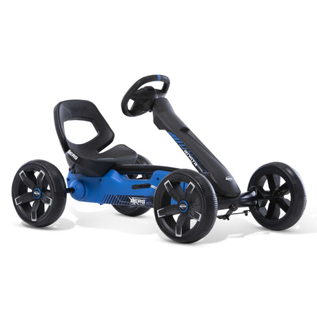 Gokart Berg Reppy Roadster dla dzieci, lekka konstrukcja, regulowane siedzisko, realistyczne dźwięki, solidne wykonanie.