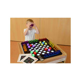 Masterkidz Kolorowe Cylindry do Gry 48 szt., rozwijają kreatywność i umiejętności dziecka, zabawa i nauka w jednym.