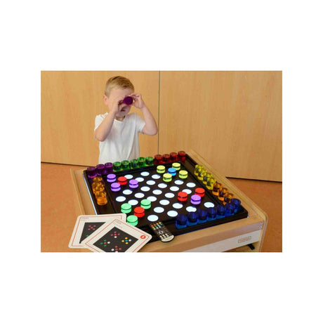 Masterkidz Kolorowe Cylindry do Gry 48 szt., rozwijają kreatywność i umiejętności dziecka, zabawa i nauka w jednym.