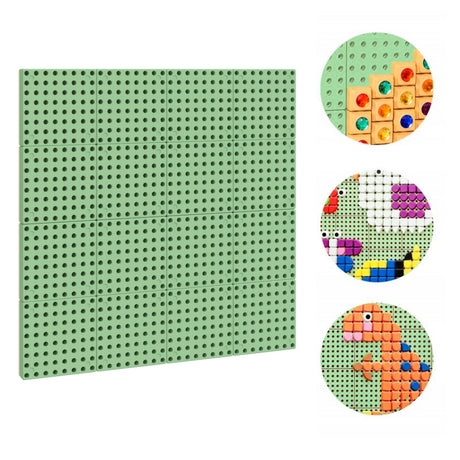 Tablica edukacyjna dla dzieci Masterkidz STEM, 80x80 cm, z kolorowymi kołeczkami, wytrzymała i odporna na warunki atmosferyczne