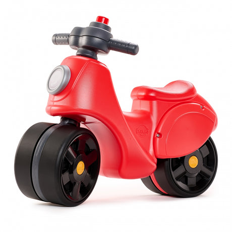 Czerwony jeździk dla dzieci Falk Scooter Strada, ciche opony, stabilny, od 1 roku, idealny dla dziewczynki.