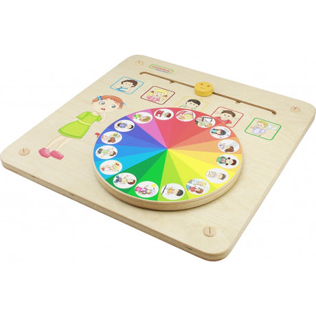 Tablica magnetyczna dla dzieci Masterkidz Montessori, edukacyjna zabawa, koło emocji, nauka zarządzania emocjami.