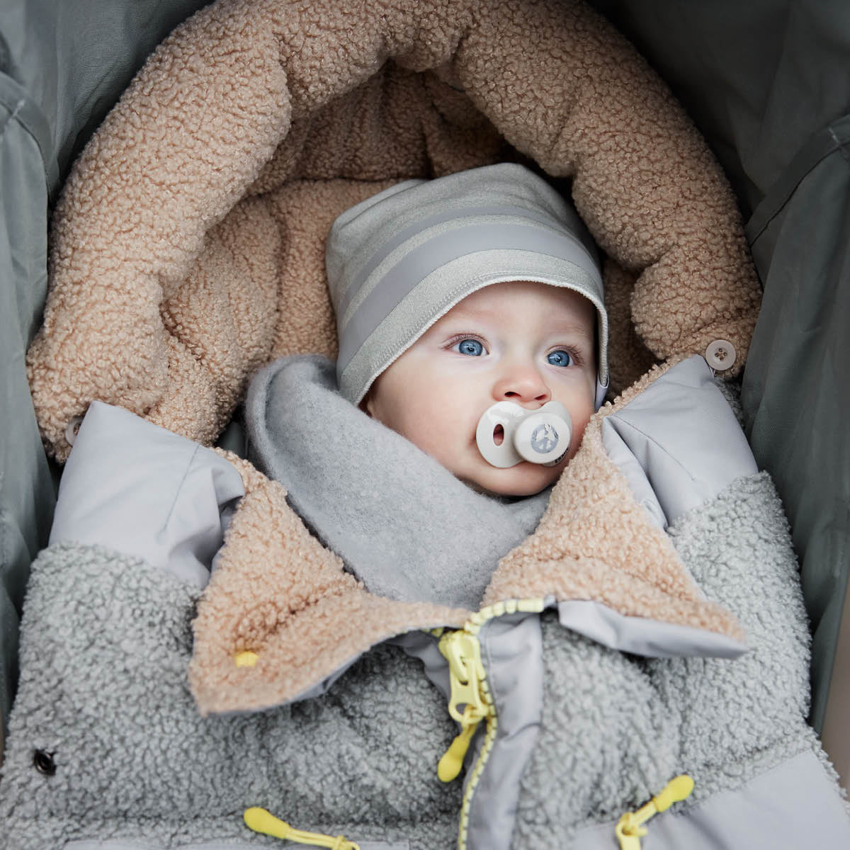 Czapka zimowa chłopięca Elodie Details Utility Green 0-6 miesięcy