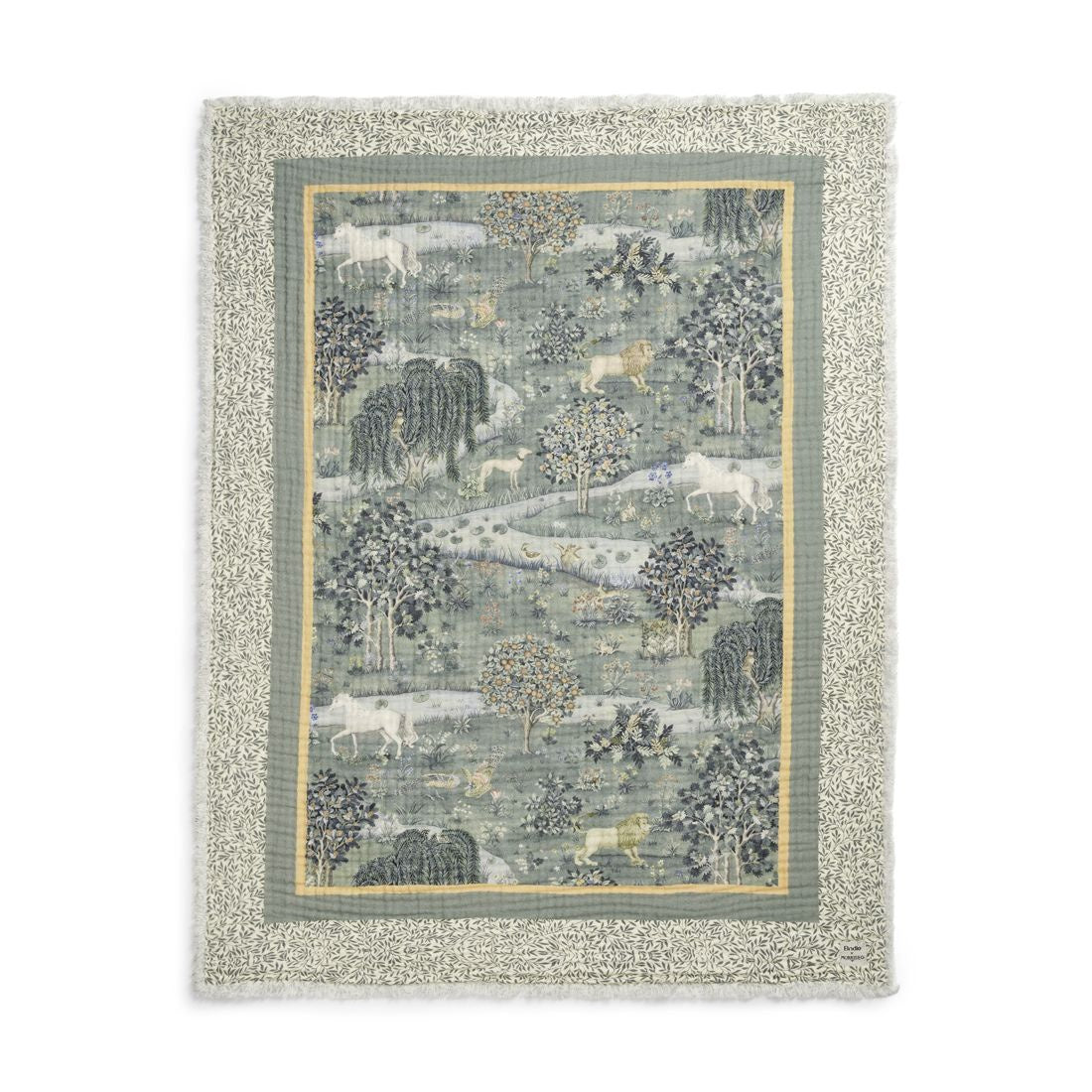 Detalles de Elodie - Manta de manta de algodón suave - Owl & Willow