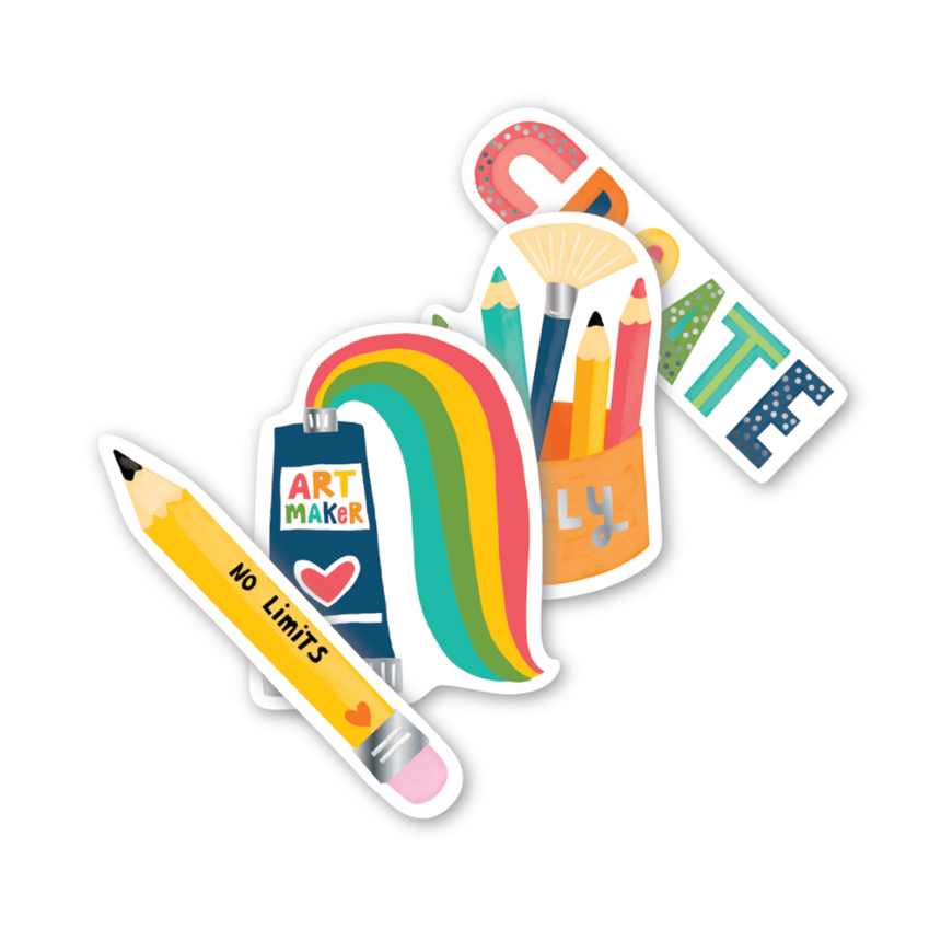 Naklejki wodoodporne dla dzieci Ooly Stickville 4 szt.
