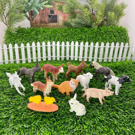 Figurki Zwierząt Safari Ltd Farm Babies Toob - realistyczne zwierzęta domowe do kreatywnej zabawy dla dzieci.