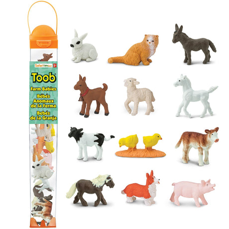 Figurki Zwierząt Domowych Safari Ltd Farm Babies Toob 12 szt.
