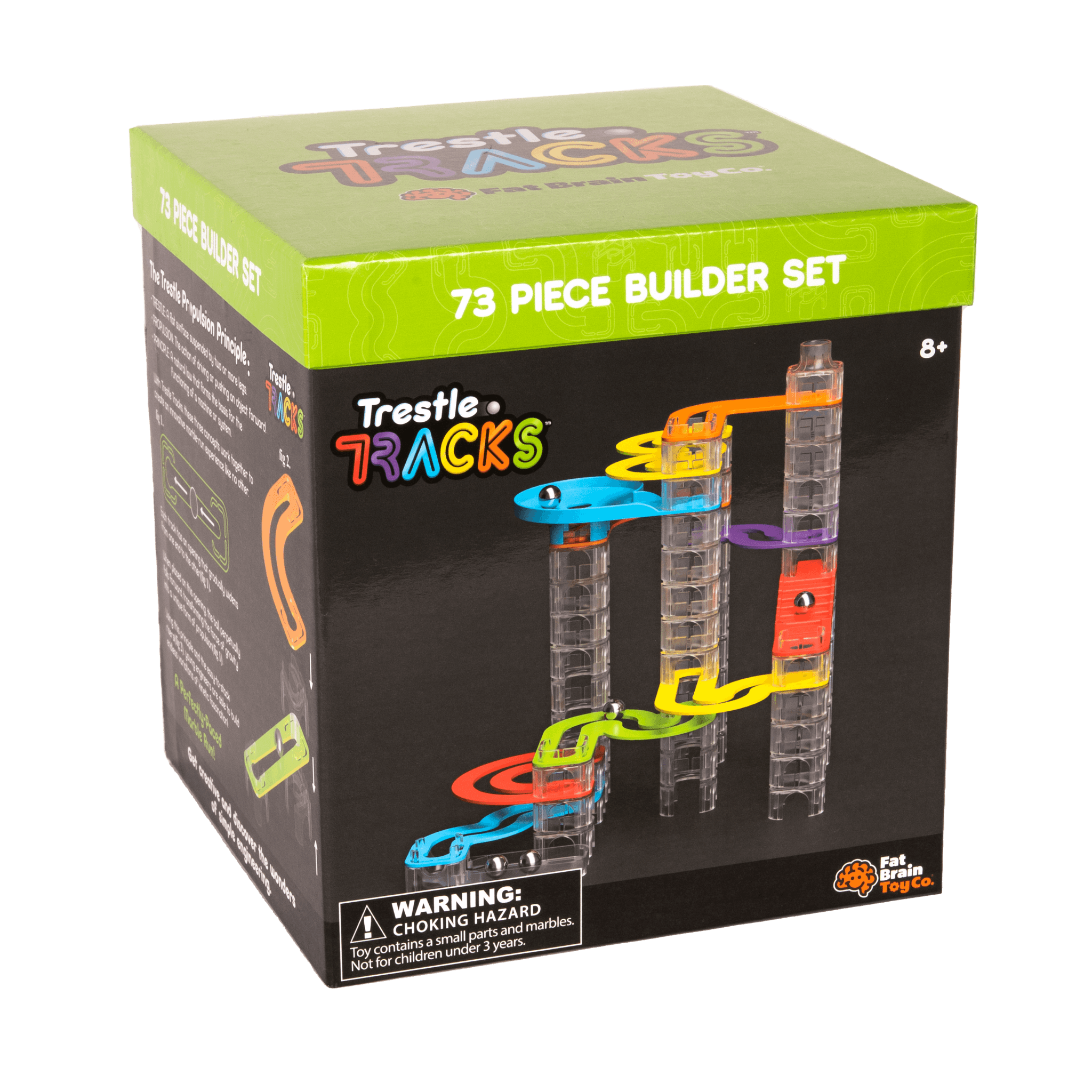 Fat Brain Toys: kulodrom Trestle Tracks Builder Set 73 el. - Noski Noski
