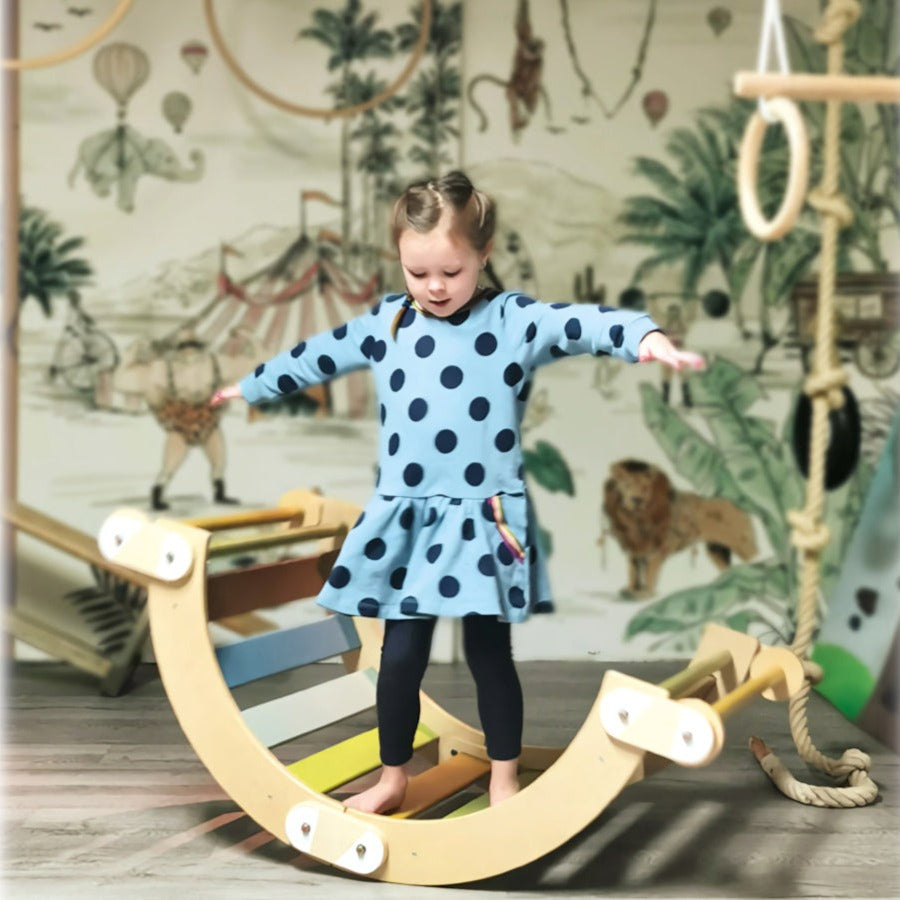 Small Foot: wooden rocker with adventure ladder