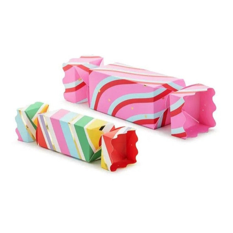 PartyDeco: Kisten für Geschenke farbenfrohe Süßigkeiten 2 PCs