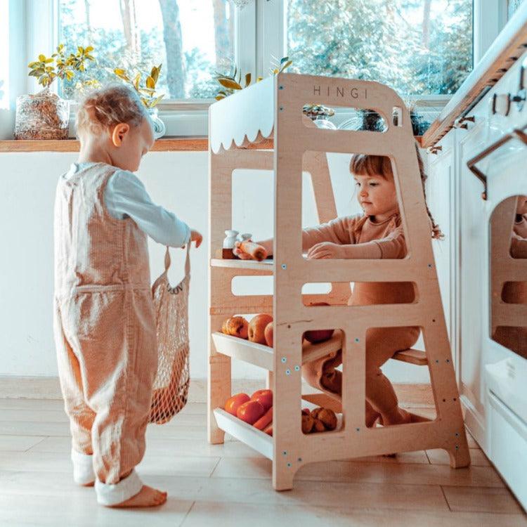 HINGI: kitchen helper sklepik Montessori Learning Tower 2w1 - Noski Noski