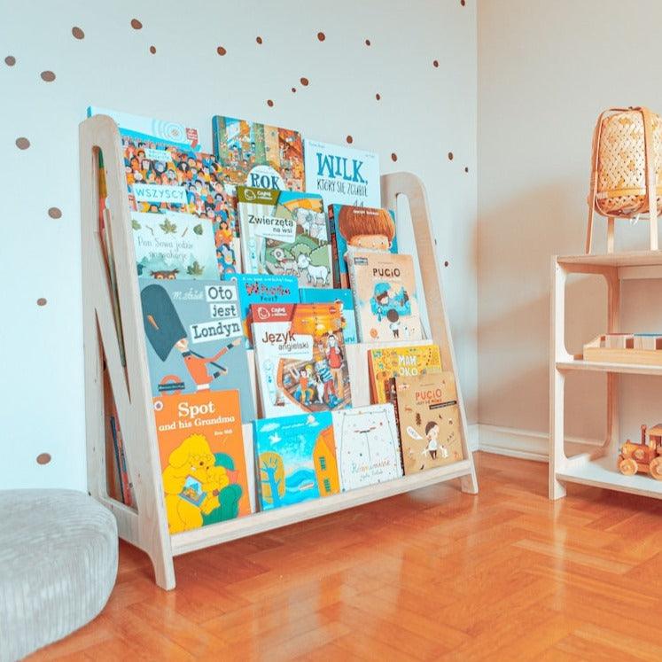 HINGI: regał na książki Montessori Miru Natural Bookshelf - Noski Noski