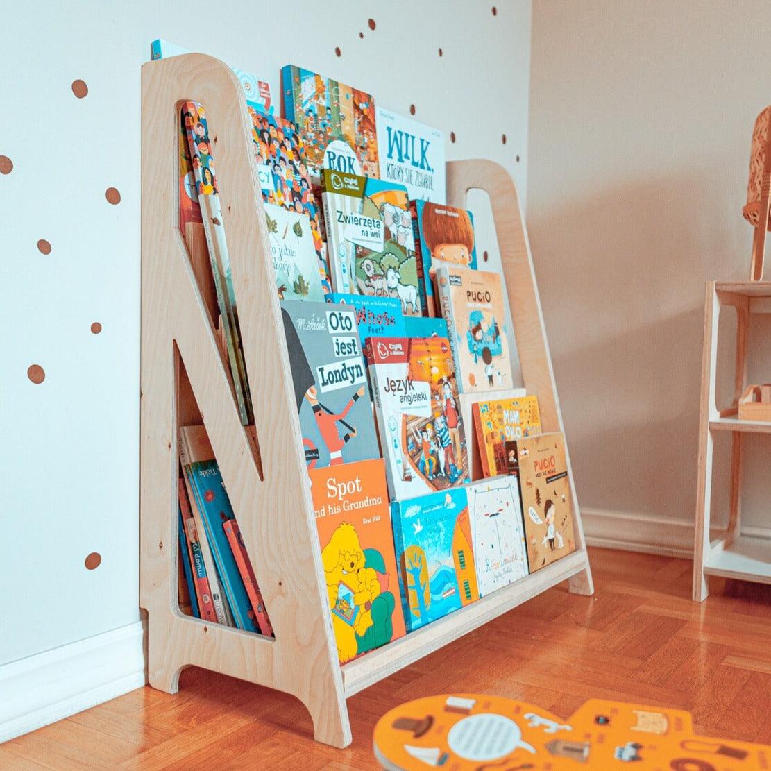 HINGI: regał na książki Montessori Miru Natural Bookshelf - Noski Noski