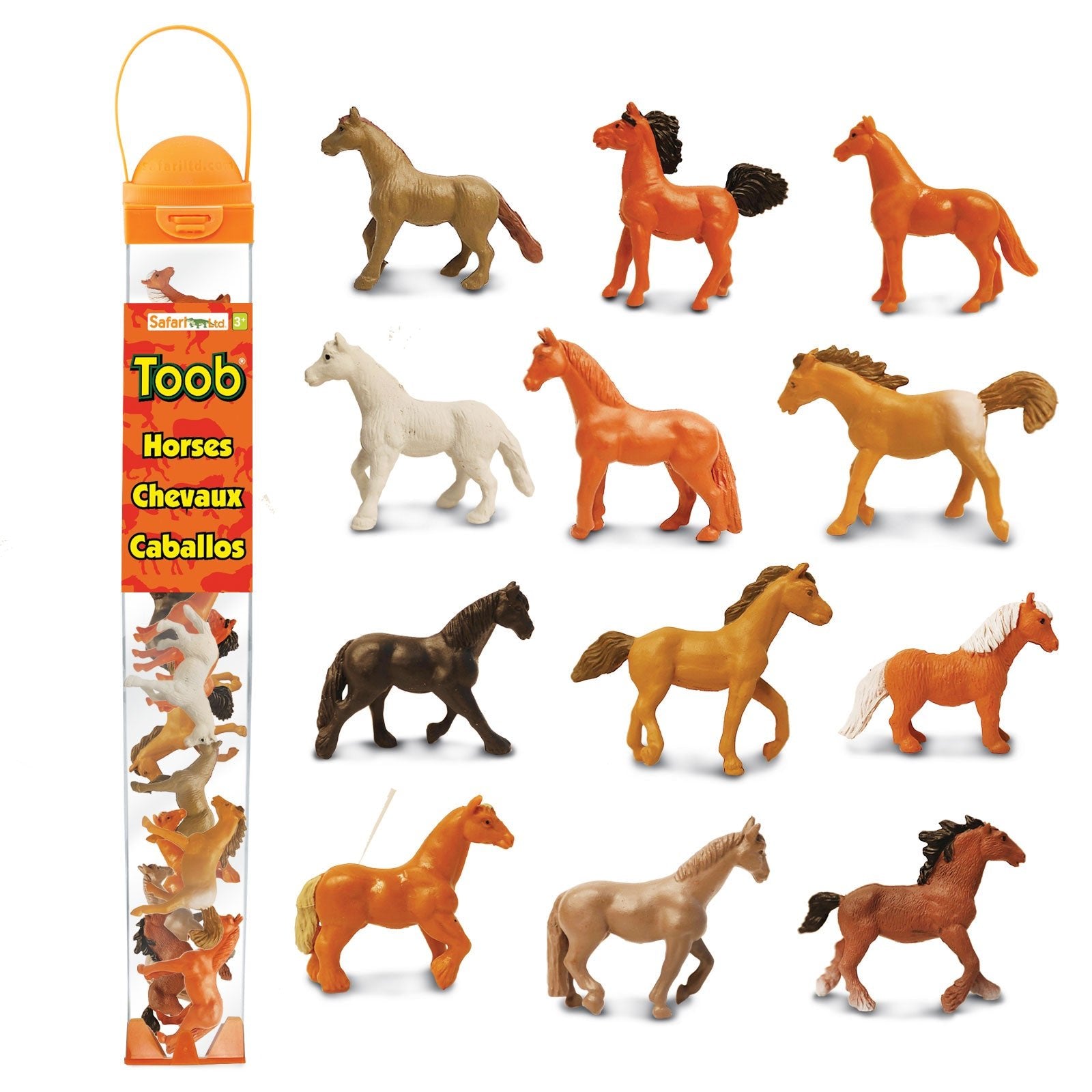Safari Ltd: figurines in tuba horses horse toob 12 pcs.