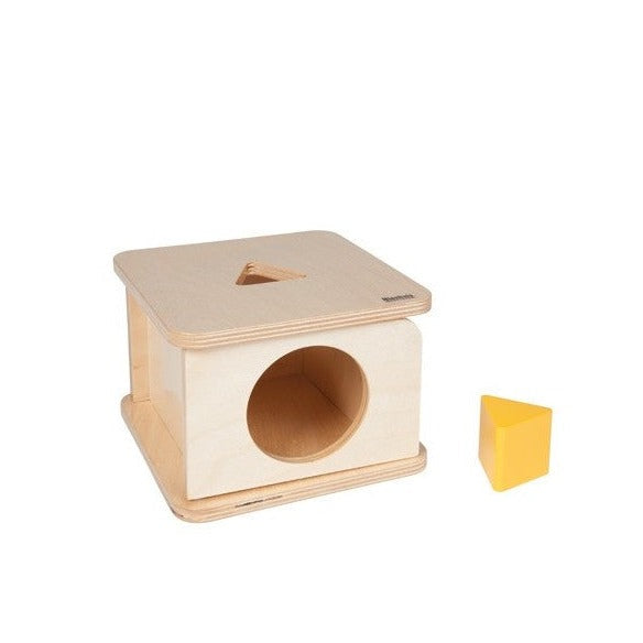 Nienhuis Montessori: Imbucare Box with Triangular Prism box